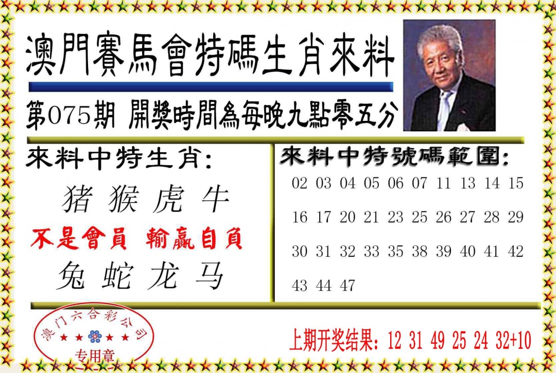 075期特码生肖来料[图]